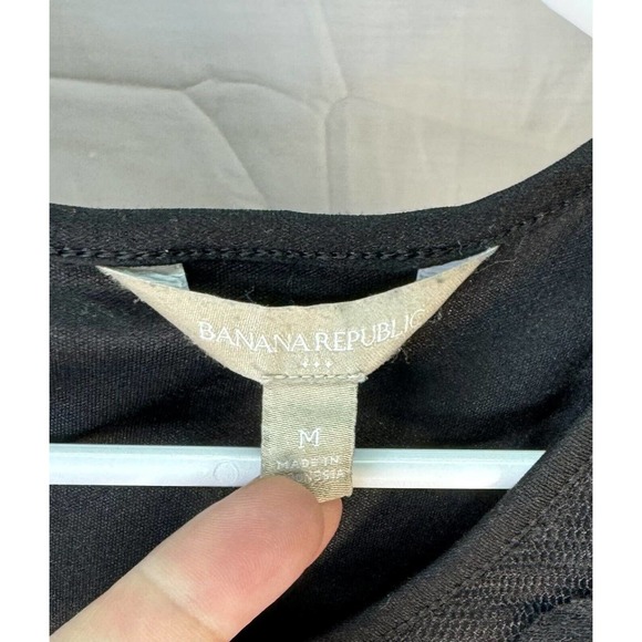 Banana Republic Tank Top Women's Medium Black Sleeveless Shirt - Picture 3 of 5